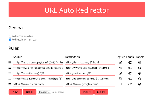 URL Auto Redirector