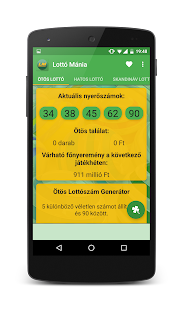 Lottó Mánia (Zseb Lottózó) Screenshot