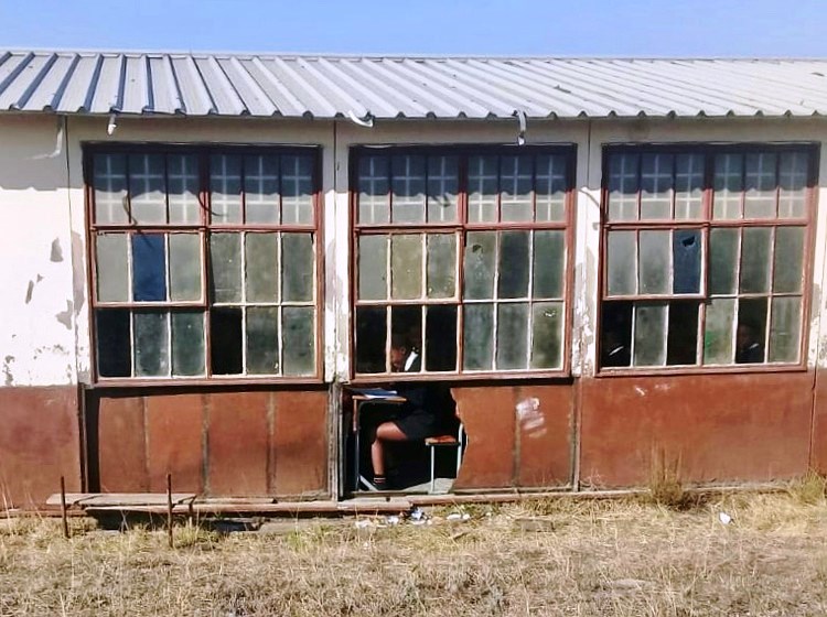 A pupil at Zanokhanyo Junior Secondary School in Butterworth, Eastern Cape, before the coronavirus pandemic. The PSA said some schools in rural and poorer communities still do not meet the required safety standards for reopening. File image