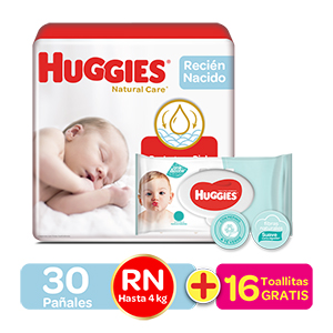 Huggies® Natural Care Recién Nacido