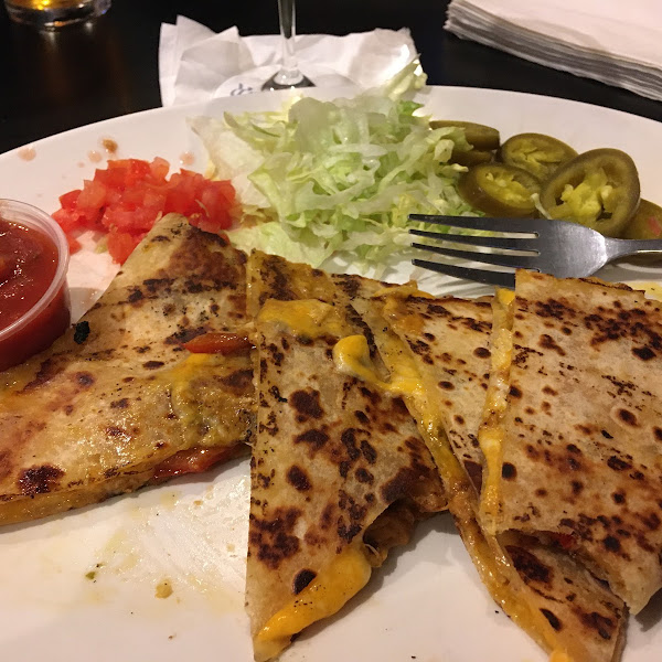 GF chicken quesadilla