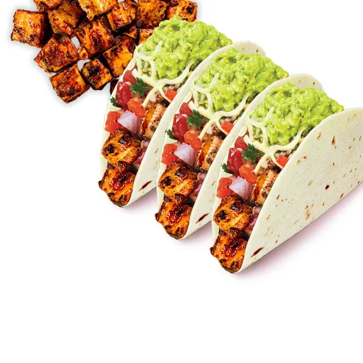 Barbeque Paneer Tacos (3 Pcs)