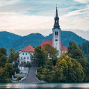 Church on the lake