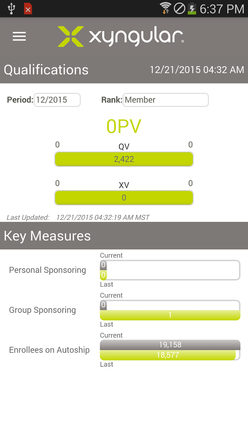Xyngular Back Office Screen 3