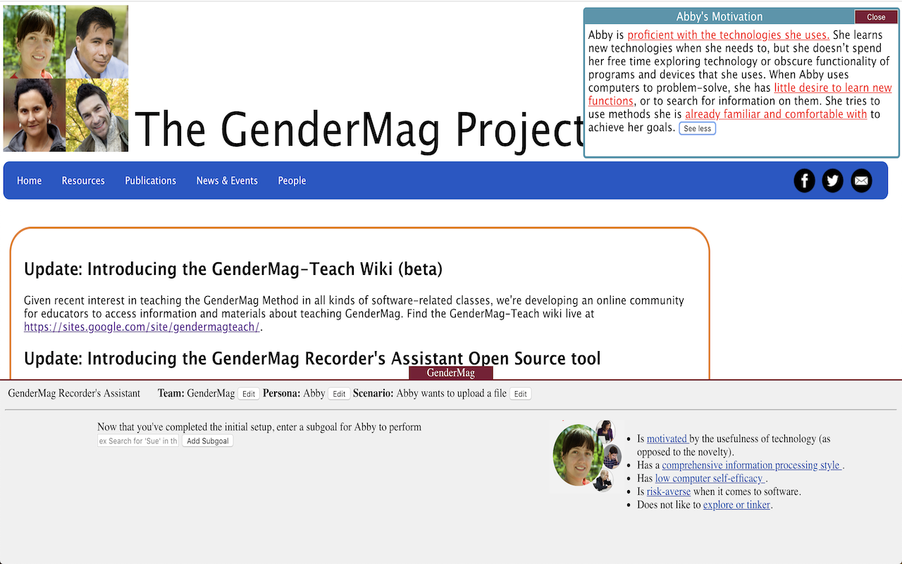 GenderMag Recorder's Assistant Preview image 6