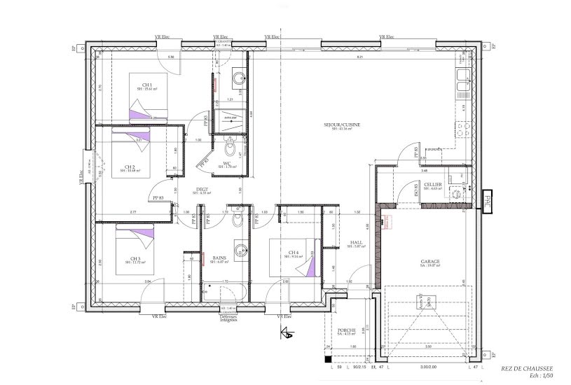  Vente Terrain + Maison - Terrain : 900m² - Maison : 89m² à Soulières (51130) 