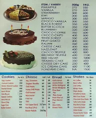 Just Bake menu 1