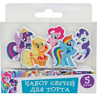 Набор свечей на палочках My Little Pony 5 штук Росмэн за 143 руб.