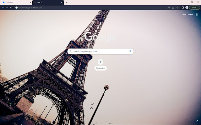 Eiffel Tower chrome extension