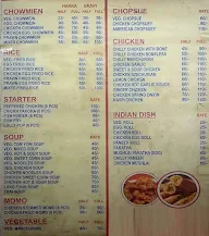 Chowang's Fast Food menu 1