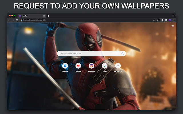 Deadpool New Tab - Chrome Wallpapers