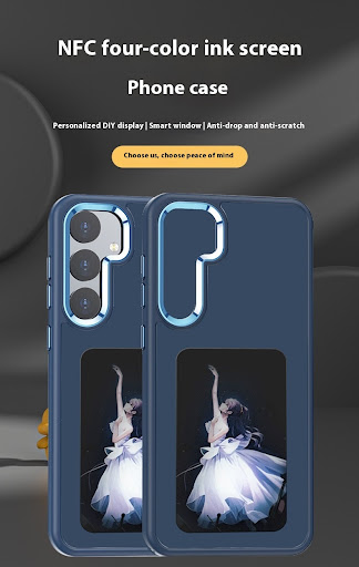 Title 1, Protective mobile phone cover with E-ink screen...