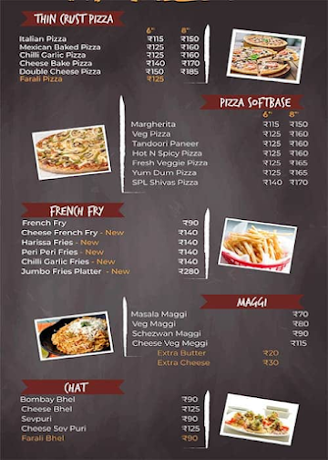 Shiva's Coffee Bar & Snacks menu 