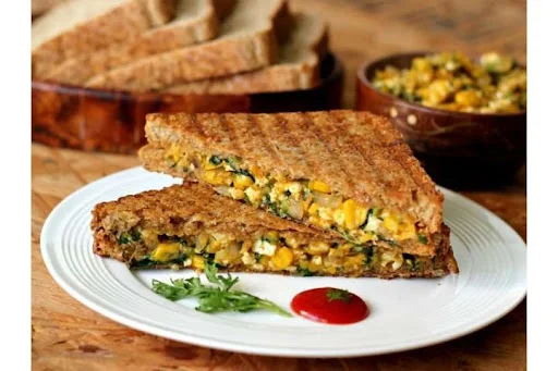 Spinach and Corn Sandwich