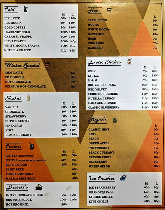 Bistro 57 menu 