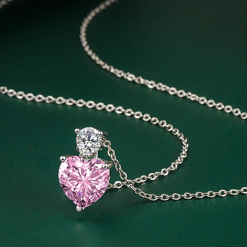 Title 4, Pendentif collier diamant Mosan Diamond Coeur D...