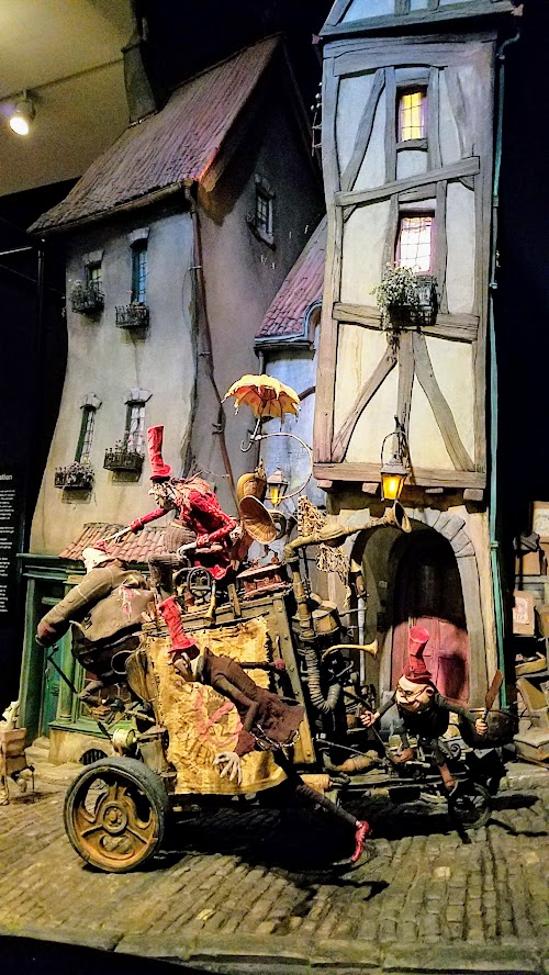 Animating Life, Laika Exhibit at Portland Art Museum, scene from BoxTrolls