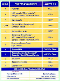 sri krishna bakery menu 1