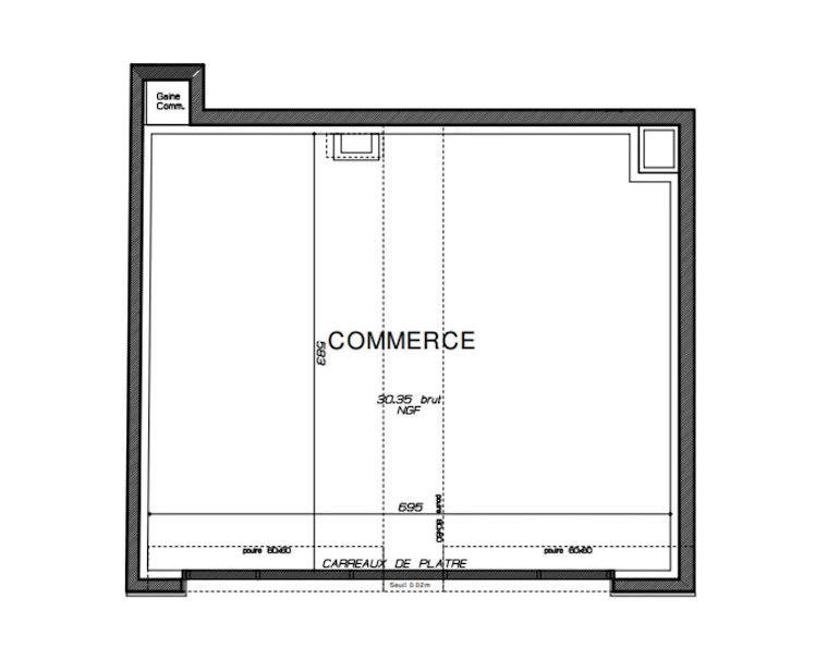 Location  locaux professionnels 1 pièce 40 m² à Suresnes (92150), 1 600 €