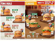 Burger King menu 1