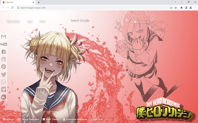 Himiko Toga Anime Fondo de pantalla