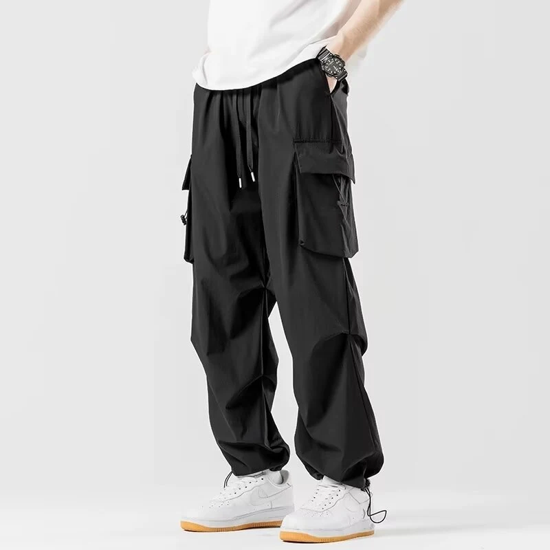 Pantalones Cargo Rectos Sueltos Hombre Pantalón Ancho Estilo Casual Cómodo Versátil para el Día a Día Ideal para un Look Urbano y Relajado