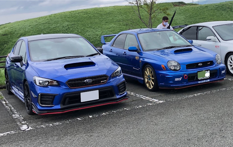 インプレッサ WRX STIの#正面写真・熊本県は災害に強い県！・SUBARU family・スバルサイン・大観峰に関するカスタム事例の投稿画像12枚目
