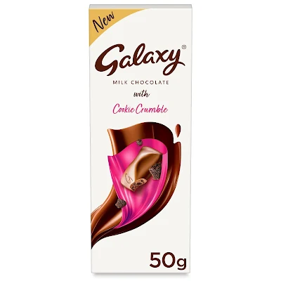 Galaxy Cookie Crumble Milk Chocolate Bar 50 Gm