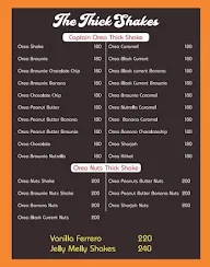 The Thickshakes menu 8