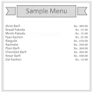 Annapurna Puri Bhandar menu 1