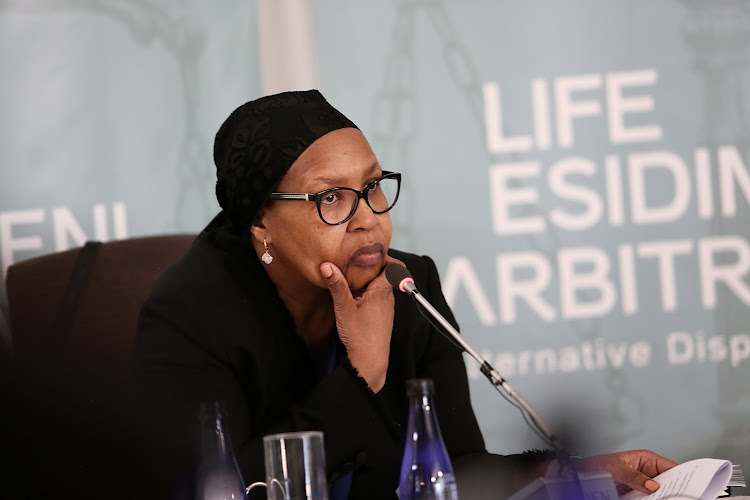 Former Gauteng Health MEC Qedani Mahlangu appears before the Esidimeni arbitration hearings probing the deaths of at least 143 mentally ill patients.