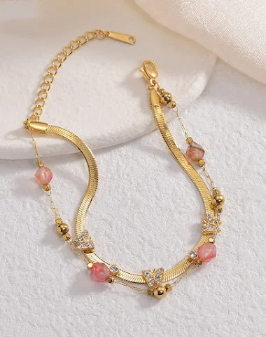 Bracelet femme en acier titane papi - 3