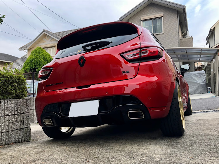 ルーテシアのリハビリ洗車・純水洗車・ちょっと握力が戻ってきた・ステッカー貼りはまた後日！に関するカスタム事例の投稿画像2枚目