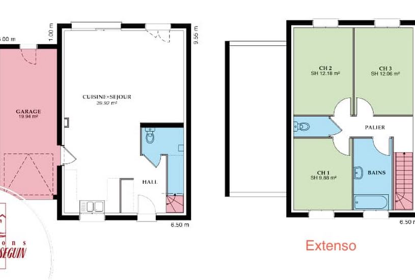  Vente Terrain + Maison - Terrain : 450m² - Maison : 84m² à Saint-Maxire (79410) 