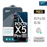 Bộ 2 Kính Cường Lực Gor Cho Xiaomi Poco X5 Pro 5G, Poco X5 5G Trong Suốt, Không Viền Đen 9H Vát 2.5D (2 Miếng) - Fullbox.