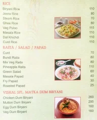 Hotel Vishal menu 2