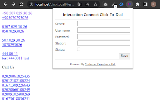 Interaction Connect Click-To-Dial