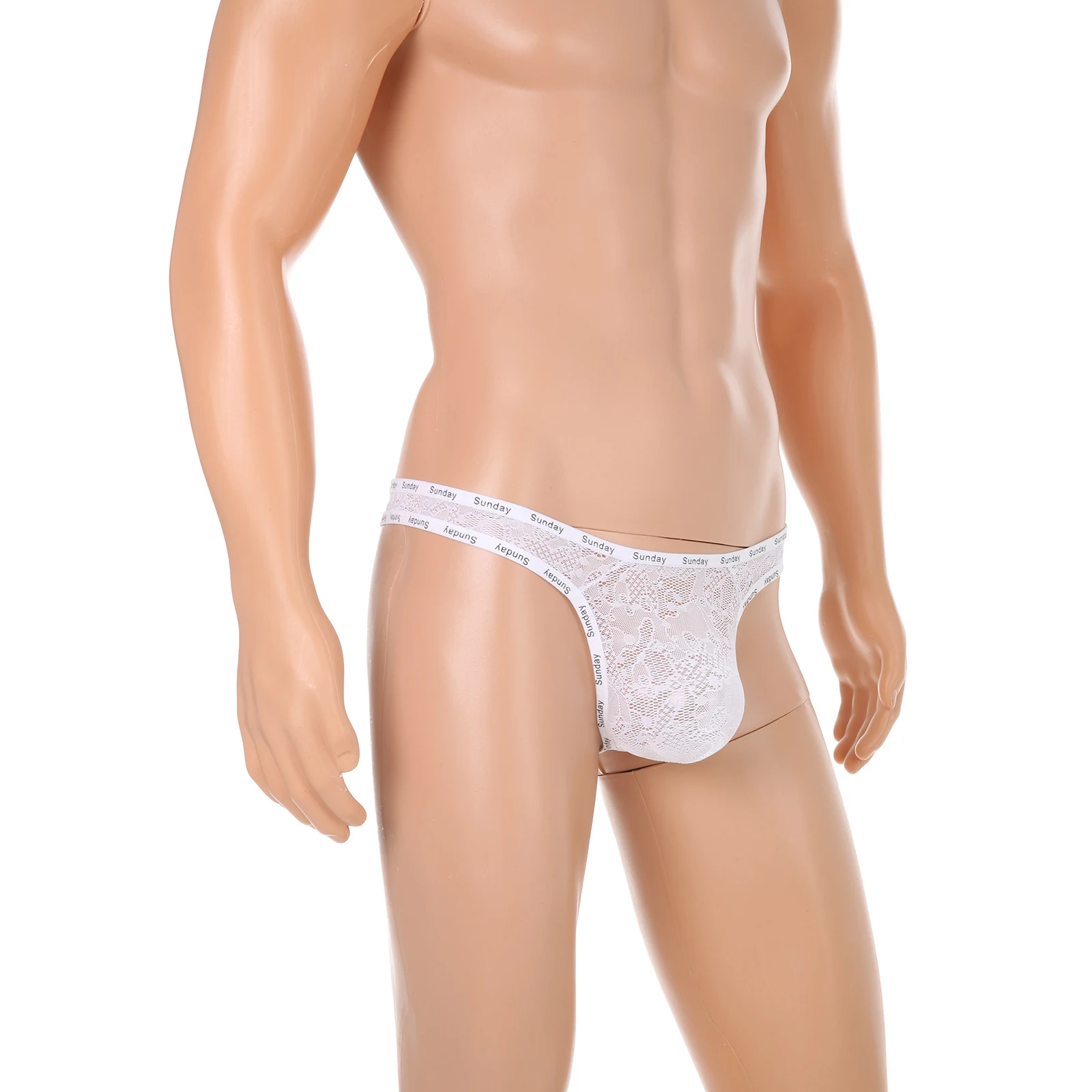 Title 11, Sexy Lace Underwear Mens Low Waist High Elasti...