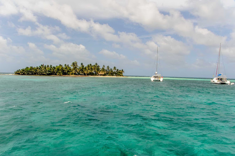 A small isle off the coast of Belize.