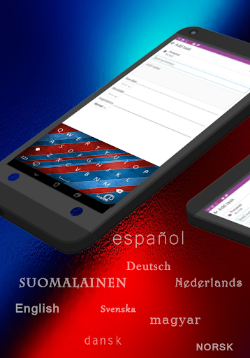 GO Keyboard Barcelona Red Blue