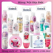 [Có Che Tên] Bộ Kem Khử Mùi Hôi Nách Balea Deocreme, Xịt Khử Mùi Nách, Lăn Khử Mùi Balea Đức - Date Mới Đủ Bill