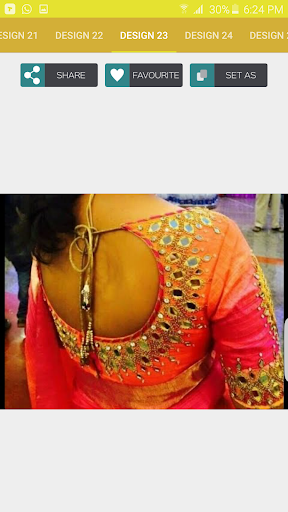 Mirror Work Blouse Design