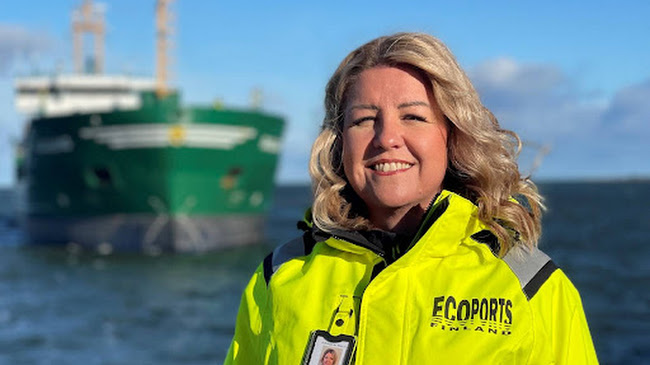 Eurajoen satamaoperaattori EcoPorts Finland Oy:n toimitusjohtaja Kaisa Castrén