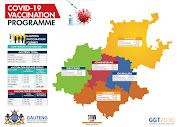 A breakdown of the Covid-19 vaccination rollout in Gauteng.