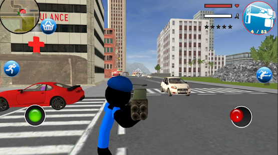 US Police Stickman Rope Hero Vegas Gangstar Crime 1.3 APK + Mod (Unlimited money) untuk android