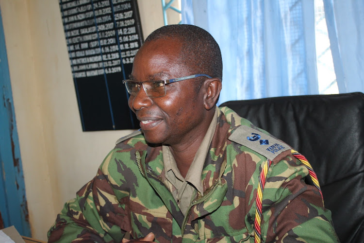 Mwingi Central police commander Peter Mutuma, who disclosed that police have rescued several minors from several rental houses in Mwingi town where a pastor has been using them as sex slaves.