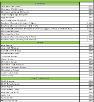 Topi Vappa Biriyani menu 1