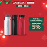 [Lifemc12Bpc - 8% Đơn 350K] Bình Giữ Nhiệt Lock&Lock Name Tumbler 500Ml - Đỏ/Trắng/Đen - Lhc4125