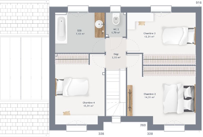  Vente Terrain + Maison - Terrain : 510m² - Maison : 105m² à Solesmes (72300) 