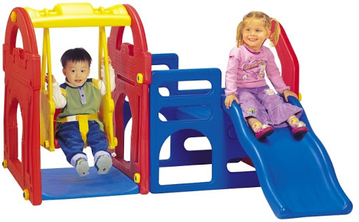 Игровой центр с горкой качели Haenim Toy HN708 купить